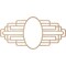 Ekena Millwork Elizabeth Wood Fretwork Pierced Ceiling Medallion, Alder, 20"W x 10"H x 5 1/2"IW x 9 1/2"IH x 3/8"T CMWP20X10X0375EBAL - alternate 3